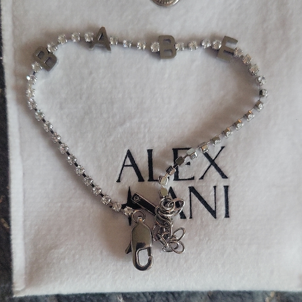 Alex and Ani Silver 'BABE' Charm Bracelet
